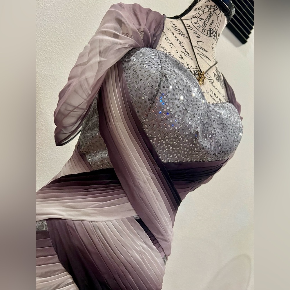 NWT ! MNM Silver Evening Dress NWT !